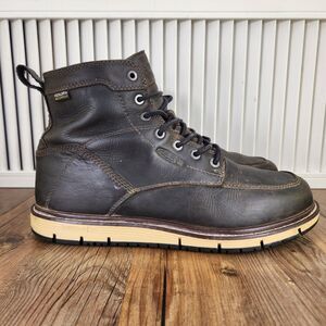 KEEN Utility San Jose 6" Waterproof Soft Toe Work Boots Mens Sz 10.5 D Brown EH